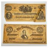 Misc. Vintage Facsimile (FAKE) US CONFEDERATE PAPER CURRENCY (Still Very Cool Vintage)