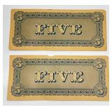 Misc. Vintage Facsimile (FAKE) US CONFEDERATE PAPER CURRENCY (Still Very Cool Vintage)