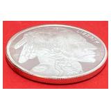 1 OZ. .999 Fine Silver Buffalo Round (In Protective Sleeve)