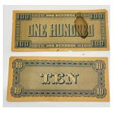 Misc. Vintage Facsimile (FAKE) US CONFEDERATE PAPER CURRENCY (Still Very Cool Vintage)