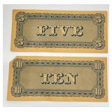 Misc. Vintage Facsimile (FAKE) US CONFEDERATE PAPER CURRENCY (Still Very Cool Vintage)
