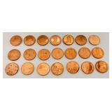 .999 Copper 1 OZ. Coins 21 Total