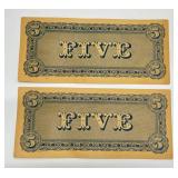 Misc. Vintage Facsimile (FAKE) US CONFEDERATE PAPER CURRENCY (Still Very Cool Vintage)
