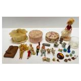 Misc. Vintage Items Including Powder Boxes, Marbles, Toys & More