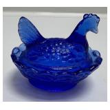 Vintage Boyd  Glass  Chicken Salt Dishes