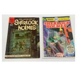 1961 1st Issue "SHERLOCK HOLMES" Dell Comic Book & 1975 Vol. 1 #1 DC Comic " SHERLOCK HOLMES"