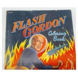 Vintage Flash Gordon Coloring Book 217525 Whitman 1952 (Some Pages Colored)