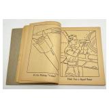 Vintage Flash Gordon Coloring Book 217525 Whitman 1952 (Some Pages Colored)