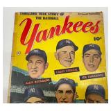 (RARE) 1952 Thrilling True Story Of The Baseball Yankees Comic Book DiMaggio, Mantle & More