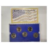 2007 Philadelphia Mint Edition State Quarter Collection - 5 coins