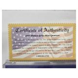2007 Philadelphia Mint Edition State Quarter Collection - 5 coins