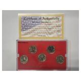 2007 Denver Mint Edition State Quarter Collection - 5 coins