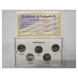 2007 Platinum Edition State Quarter Collection - 5 coins