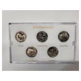 2016 America the Beautiful  Mint Quarter Collection - Platinum Edition - 5 coins