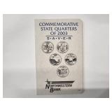 2000, 2003,2004,2005,2006,2008 Commemorative State Quarters (114 coins)  BU