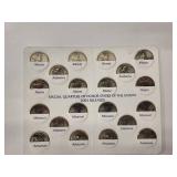 2000, 2003,2004,2005,2006,2008 Commemorative State Quarters (114 coins)  BU