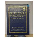 50 State Book with 100 misc state quarters   100 Coins    Almost Uncirculated