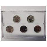 2018 America the Beautiful Quarter Collection - 5 coins -Platinum Edition Mint