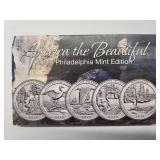 2018 America the Beautiful Quarter Collection - 5 coins Philadelphia Mint