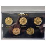 2018 America the Beautiful Quarter Collection - 5 coins Gold Layered Edition Mint