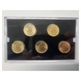 2018 America the Beautiful Quarter Collection - 5 coins Gold Layered Edition Mint