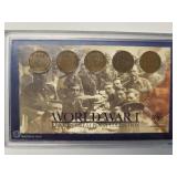 WWI Lincoln Wheat Penny Collection 1914-1918   5 coins Very Good