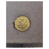 1979 24 Karat Gold plated Susan B Anthony Dollar Coin - First Day of Issue   Good