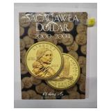 Sacagawea Dollar Book 2000-2001  7 Coins   Very Fine