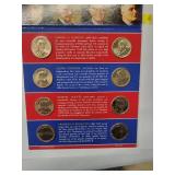 2014 US Mint Presidential Dollar coin  uncirculated set    8 coins