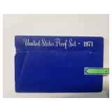1971 US Mint Proof Set 5 coins  Uncirculated