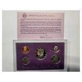 1991 US Mint Proof Set 5 coins -- Uncirculated