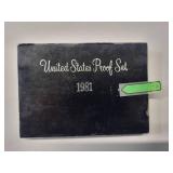 1981 United States Proof Set Uncirculated - 6 coins   Mint
