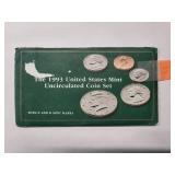US Mint Set 1993 Uncirculated - 12 Coins - P and D Mint