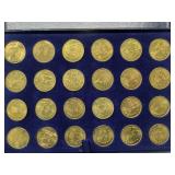 Games of XXIIIrd Olympiad Los Angeles 1984    24 Commemorative Coins   Very Fine