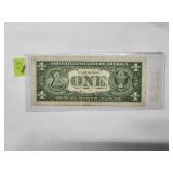 $ 1Blue Seal  silver certificate  with star  1957    Very Fine