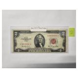 $2 bill red seal 1953   Very Fine