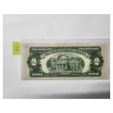 $2 bill red seal 1953   Very Fine