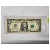 $1 Star bill with Low serial number   Very Fine