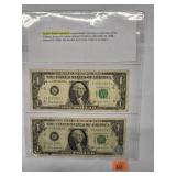 $1 Barr Star Note Dollar - Very Rare 1963   Very Fine