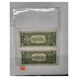 $1 Barr Star Note Dollar - Very Rare 1963   Very Fine