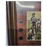 The "Forty Niners" Liberty Head Nickels Plaque with 9  coins  Very Fine