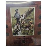 The "Forty Niners" Liberty Head Nickels Plaque with 9  coins  Very Fine