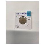 1868 Shielded Nickel  - 89% Silver ( No Ray)   Very Fine