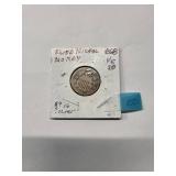 1868 Shielded Nickel   - 89% Silver (No Ray)     Very Good