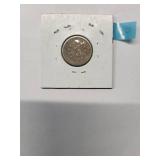 1868 Shielded Nickel   - 89% Silver (No Ray)     Very Good