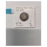 1868 Shielded Nickel  -89% Silver  (No Ray)   Good