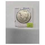 1922 Peace Dollar    90% Silver  Good