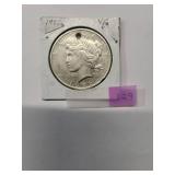 1922 Peace Dollar   90% Silver   Very Good