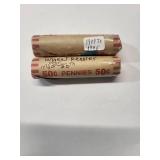 2 Roll of Wheat Pennies