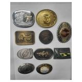 10 Belt Buckles -- One Missing Parts